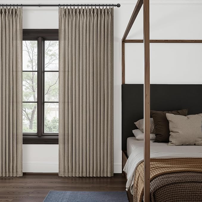 High Ceiling Dark Flax Extra Long 120 Inch Curtains 60 Inch Wide - Image 7