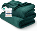 Bedsure GentleSoft Fleece Blanket Twin Size Emerald Green by Unknown