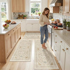 Madane Washable Kitchen Rug Set of 3 Small Area Rugs Non-Slip - Image 4