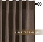 RYB HOME White Sheer Curtains 108 inches, Extra Long Ceiling Curtains | Light - Image 3