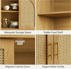 FORTUNETEC 63" Sideboard Buffet Cabinet - Image 4