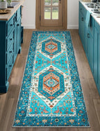 SERISSA 2x5 Washable Non Slip Boho Runner Rug by SERISSAHomeDecorCollection