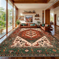 SERISSA 9x12 Washable Non Slip Boho Area Rug by SERISSAHomeDecorCollection