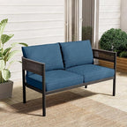 Gand Patio Outdoor Loveseat, Wicker Conversation Set by GrandPatio