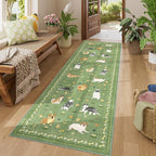 DUKINO 2.6x8 Kitchen Runner Rug, Washable Non Slip Dog Rug, Stain Resistant - Image 3