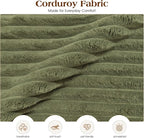 Ihanherry 59-inch Corduroy Convertible Sofa Bed - Image 4