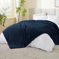 BEDELITE Navy Queen Blanket for Bed, Soft Cozy Gifts for Women, 90 * 90 | 3D by BEDELITE