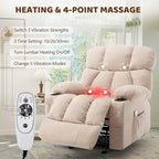 Massage Rocking Recliner Chair, Ergonomic Recliners Sofa - Image 3