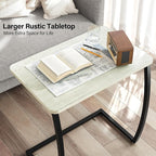 SRIWATANA Side Table, End Table, Vintage C-Shaped Couch Table - Image 6