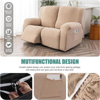 Genina Recliner Loveseat Cover Stretch Couch Covers Sofa slipcover - Image 4
