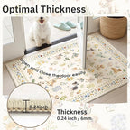 Soalmost 2x3 Dog Rugs for Entryway, Washable Door Mat Animal Soft Rug Beige | - Image 5