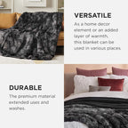 Bedsure GentleSoft Fluffy Black Blanket Cozy Gifts - Image 4
