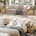 4-Piece Fluted Living Room Set Includes 31.5" Fluted Lift Top Coffee Table - Image 9