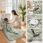 9x12 Area Rugs for Living Room, Large Washable Rug, Dining Room, Low Pile - Image 5