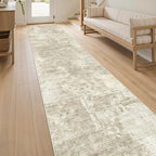 Soalmost Abstract Runner Rug 2x12 Hallway Kitchen Runners Beige/Gray | Vintage by Soalmost