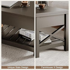 ChooChoo Coffee Table Lift Top, Converts to Dining Table - Image 5