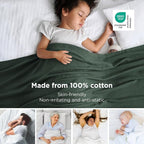 Bedsure GentleSoft 100% Cotton Blanket King Size - Image 2