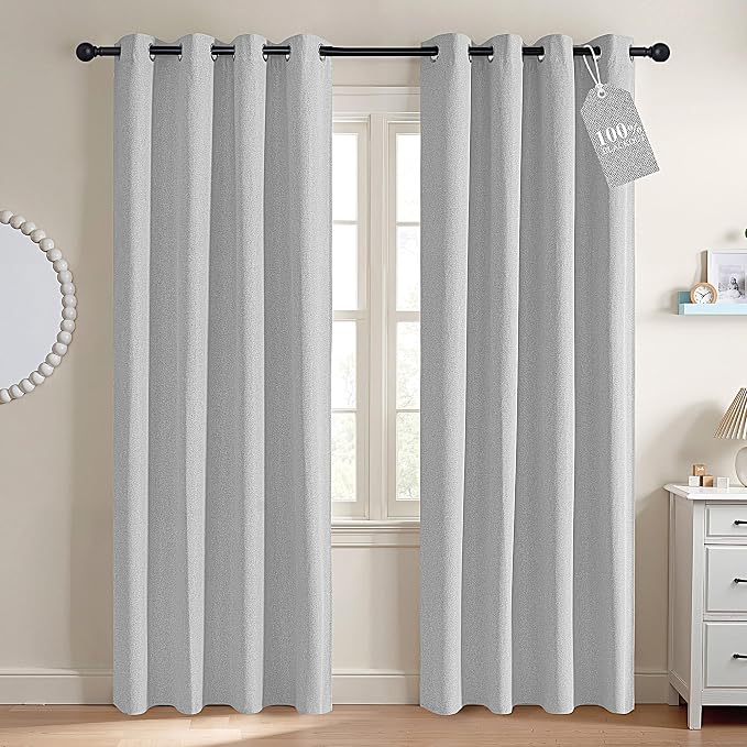 NICETOWN White Blackout Curtains by NICETOWN