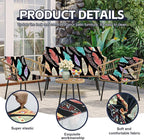 8Pcs Patio Cushion Covers, Outdoor Stretch Cushion Covers, Washable | Stretch - Image 3
