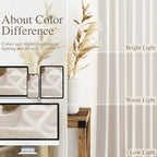 Beige Semi Sheer Linen Curtains 72 inch Length - Image 4