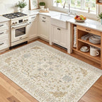 Madane Area Rug 3x5, Washable Vintage Entry Rugs - Image 3