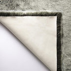 Ashler Faux Fox Fur Rug, 2x3 Rectangle Rug, Ultra Soft Shaggy Area Rugs - Image 6