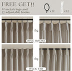 Extra Wide Curtains 90 Inches Long 60 Inch Width Burlywood Birch | Light - Image 4