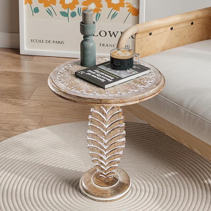 End Tables for Living Room- Small Drink Table for Small Spaces, Modern Accent - Image 2