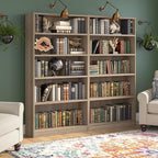 Bush Home Tall 5 Shelf Bookcase, 5 Tier Bookshelf Storage Cabinet - Image 4