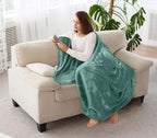 Utopia Bedding Soft Fleece Bed Blanket Throw Size Celadon | Microfiber Plush - Image 5