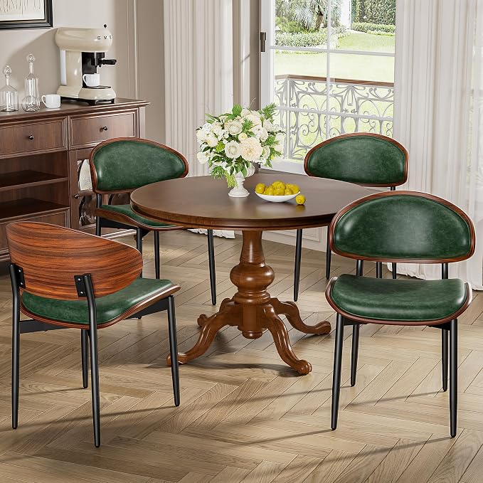 YaFiti Dining Chairs Set of 6, Dining Room and Kitchen Chairs, Mid Century - Image 3