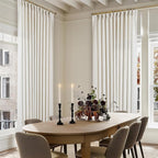 102 Inch Long Linen Curtains Extra Wide 70 Inch Width Natural | Pinch Pleated by Twodrapes