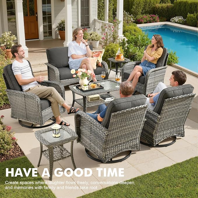 Weaxty 8 Pieces Outdoor Patio Furniture Sets - Image 9