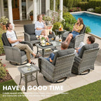 Weaxty 8 Pieces Outdoor Patio Furniture Sets - Image 9