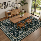 10x14 Area Rugs Living Room: Washable Vintage Rug - Image 4