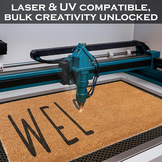 Blank Doormat Coir 30x17 Inch for Screen Printing, Welcome Mat Outdoor 10pk | - Image 6