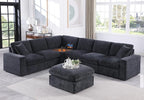 Ball & Cast 116" Oversized Modular L-Shaped Sectional Sofa, Large Chenille by BallCast