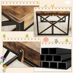 Kids Table and 2 Chairs Set, 4 in 1 Toddler Activity Table and Chairs Set - Image 6