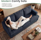 YOUDENOVA Sofa Couch, 3 Piece Set Comfy Sofa, 2 Loveseat & 3 Seater Sofa - Image 6