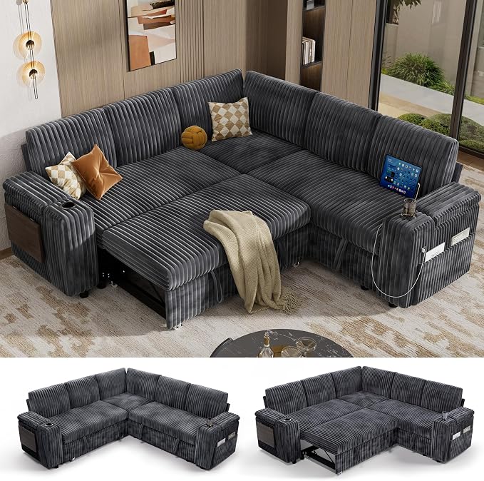 Vipbear 86" Modular Sectional Sleeper Sofa by VipbearLiving