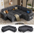 Vipbear 86" Modular Sectional Sleeper Sofa by VipbearLiving
