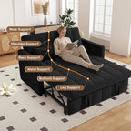 Nebuaegis Sleeper Sofa Bed, 3-in-1 Convertible Pull Out Couch - Image 3