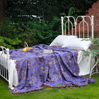 LUTBM Boho Throw Blanket for Bed 100% Cotton Soft Lightweight Quilt Home Decor - Image 5
