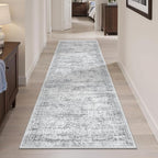 Soalmost Runner Rug 2x6 Washable Kitchen Hallway Runners Non-Slip Grey | Soft - Image 3