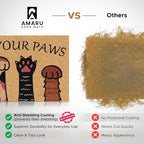 Coir Welcome Mat, Wipe Your Paws, 17 x 29 in | 100% Natural Coir, Anti-Shedding - Image 4