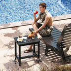 ODK Outdoor Side Tables Set of 2, Adirondack Patio End Table - Image 8
