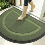 OLANLY Half Circle Front Door Mat Outside 35x23 All-Season Rubber Doormat | by OLANLY