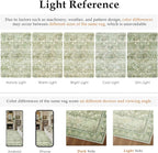 2x6 Light Green Vintage Floral Washable Runner Rug - Image 8