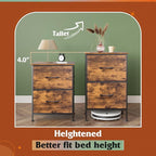 WLIVE Night Stand, Small Dresser - Image 4