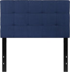 Flash Furniture Bedford Tufted Upholstered Twin Size Headboard in Navy Fabric - Image 6